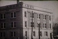 The Pioneer Mutual Building during the AOUW years in the 1940s.