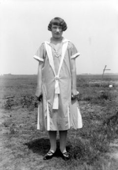 Girl modeling dress - white sash.jpg