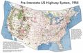 Pre-Interstate Map Of US Routes and Highways, 1955.jpg